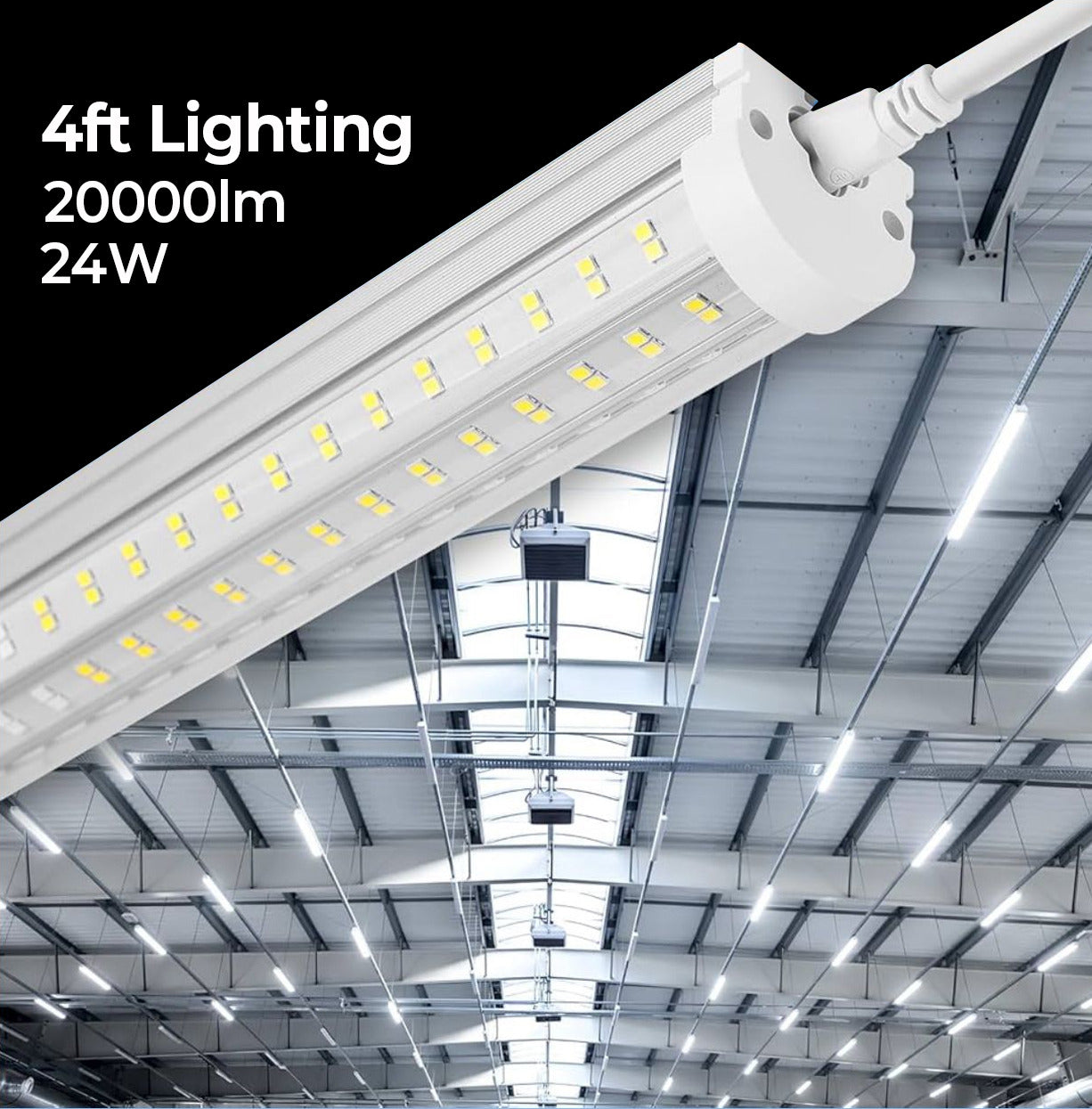4FT 24W - INTEGRATED TUBES - 25 PC PACK